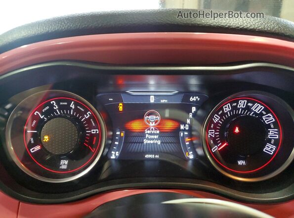 2C3CDZAG4KH687469 2019 DODGE CHALLENGER Красный Вид щитка приборов