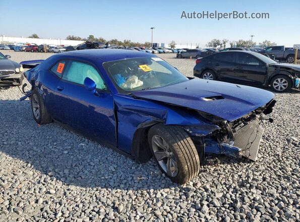 2C3CDZAG4KH752319 2019 DODGE CHALLENGER Синий Передняя правая четверть