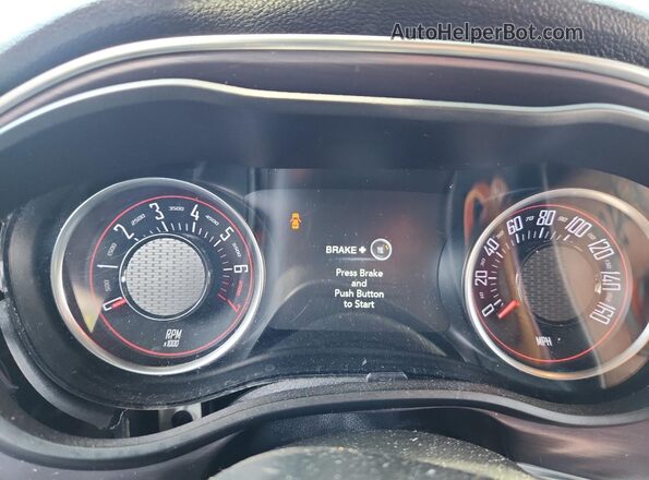 2C3CDZAG5HH619643 2017 DODGE CHALLENGER Синий Вид щитка приборов