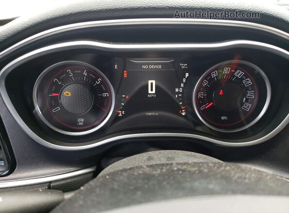 2C3CDZAG6GH236745 2016 DODGE CHALLENGER Серый Вид щитка приборов