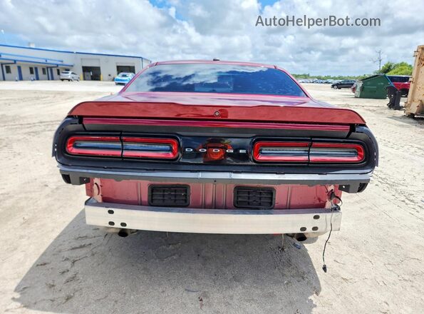 2C3CDZAG7MH502883 2021 DODGE CHALLENGER Maroon Widok z tyłu