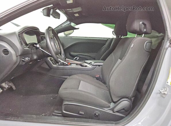 2C3CDZAG7MH599955 2021 DODGE CHALLENGER Серый Вид салона спереди