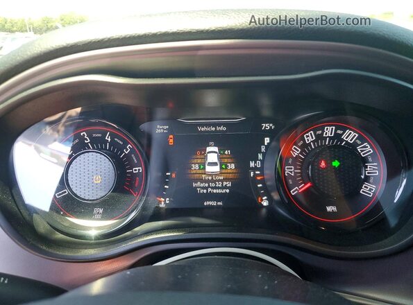 2C3CDZAG7PH586532 2023 DODGE CHALLENGER Угольный Вид щитка приборов