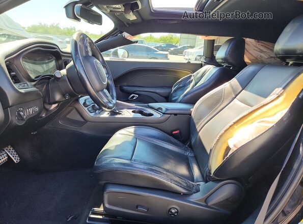 2C3CDZAG8GH264515 2016 DODGE CHALLENGER Black Widok wnętrza z przodu