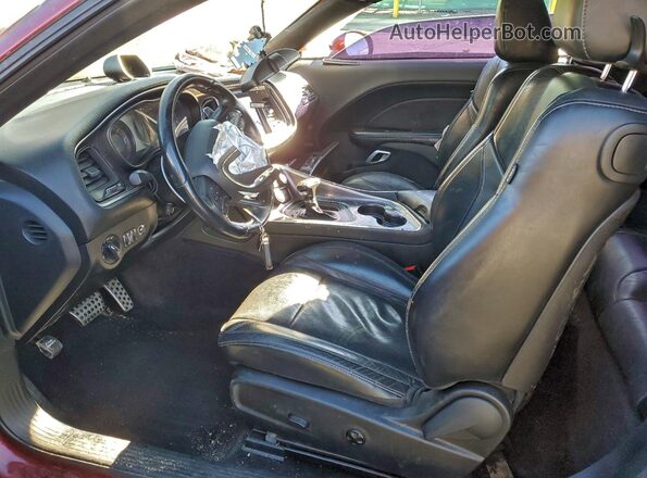 2C3CDZAG8HH592034 2017 DODGE CHALLENGER Темно-бордовый Вид салона спереди