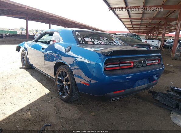 2C3CDZAG8NH149054 2022 DODGE CHALLENGER Синий Задняя левая четверть