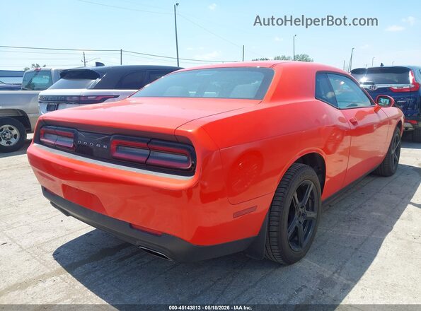 2C3CDZAG9GH306898 2016 DODGE CHALLENGER Оранжевый Задняя правая четверть