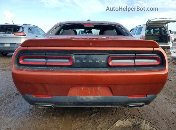 2C3CDZAG9LH219271 2020 DODGE CHALLENGER Оранжевый Вид сзади