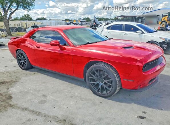 2C3CDZAGXHH665694 2017 DODGE CHALLENGER Красный Передняя правая четверть
