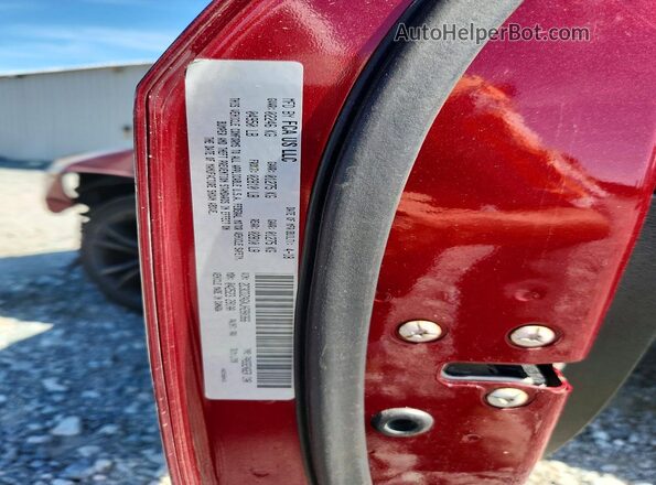 2C3CDZAGXJH280366 2018 DODGE CHALLENGER Burgundy Вид наклейки з VIN-кодом