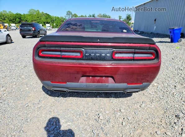 2C3CDZAGXJH280366 2018 DODGE CHALLENGER Burgundy Вид ззаду