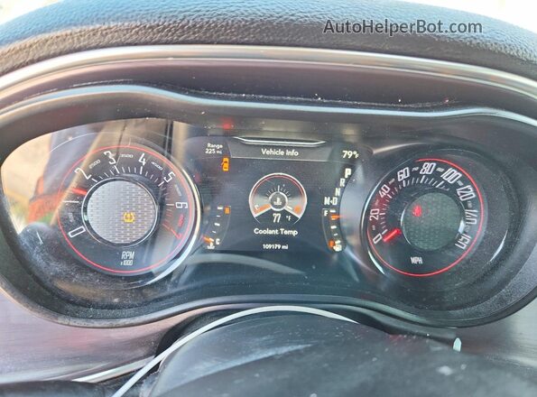 2C3CDZAGXJH280366 2018 DODGE CHALLENGER Burgundy Вид щитка приладів
