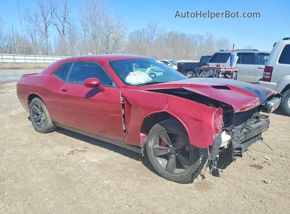 2C3CDZAGXKH744287 2019 DODGE CHALLENGER Красный Передняя правая четверть