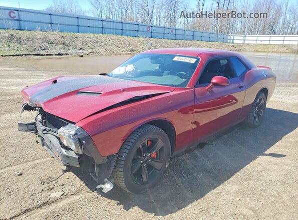 2C3CDZAGXKH744287 2019 DODGE CHALLENGER Красный Передняя левая четверть