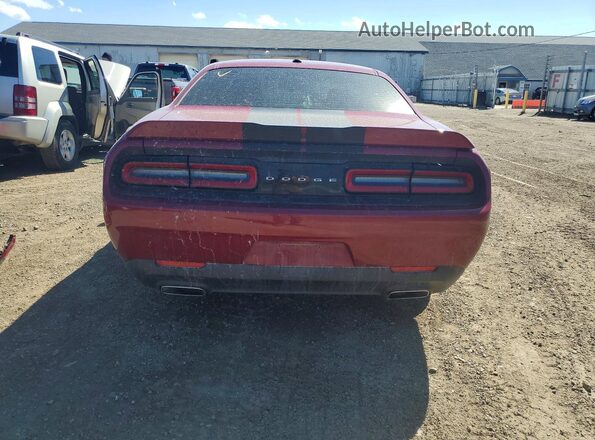 2C3CDZAGXKH744287 2019 DODGE CHALLENGER Красный Вид сзади