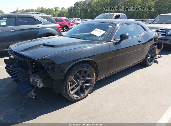 2C3CDZAGXLH113217 2020 DODGE CHALLENGER Черный Передняя левая четверть