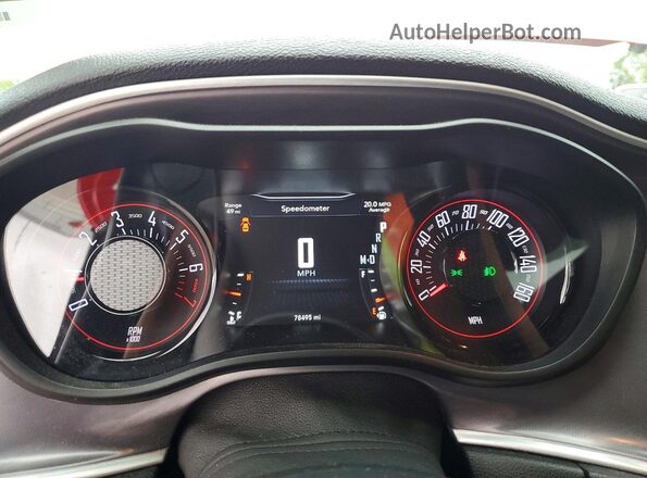 2C3CDZAGXMH586861 2021 DODGE CHALLENGER Красный Вид щитка приборов