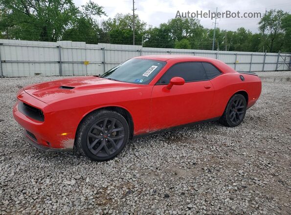 2C3CDZAGXMH586861 2021 DODGE CHALLENGER Красный Передняя левая четверть