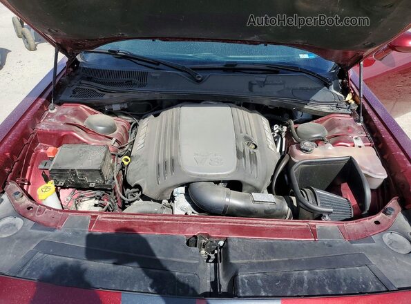 2C3CDZBT0HH648902 2017 DODGE CHALLENGER Темно-бордовый Вид задней части салона
