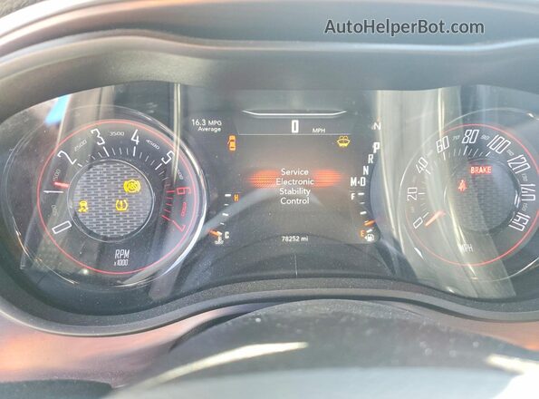 2C3CDZBT1GH232517 2016 DODGE CHALLENGER Синий Вид щитка приборов