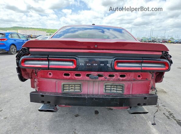 2C3CDZBT1JH168728 2018 DODGE CHALLENGER Maroon Rear view