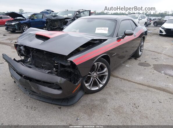 2C3CDZBT1MH505497 2021 DODGE CHALLENGER Серый Передняя левая четверть