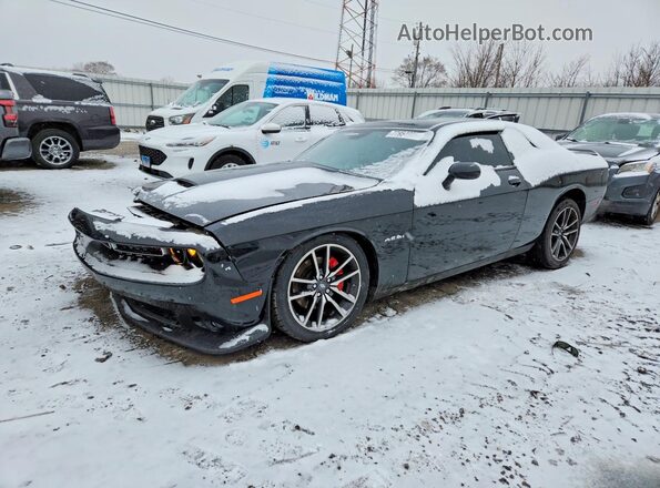 2C3CDZBT1NH223488 2022 DODGE CHALLENGER Черный Передняя левая четверть