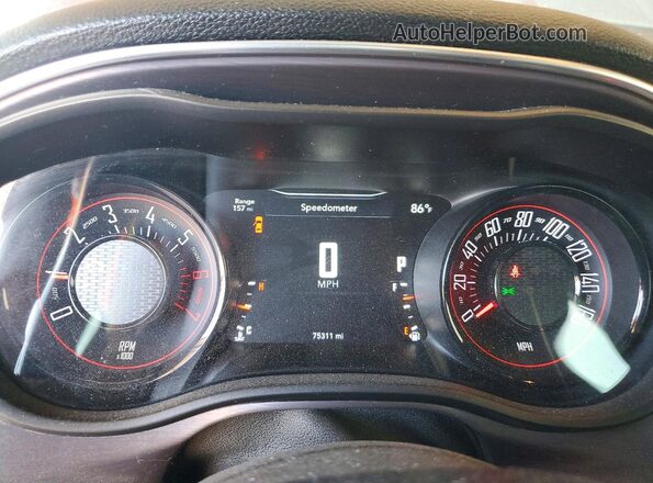 2C3CDZBT3JH288627 2018 DODGE CHALLENGER Красный Вид щитка приборов