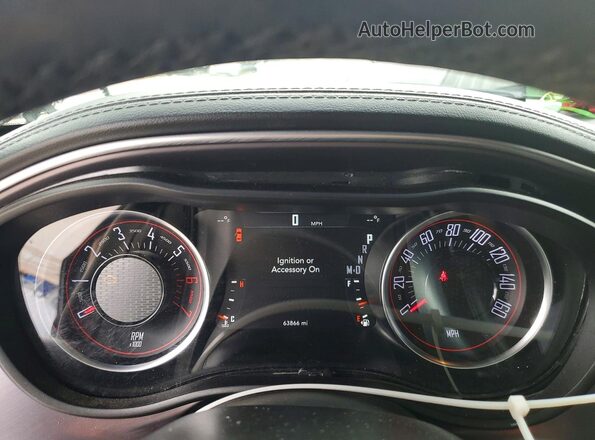 2C3CDZBT3NH230619 2022 DODGE CHALLENGER Черный Вид щитка приборов