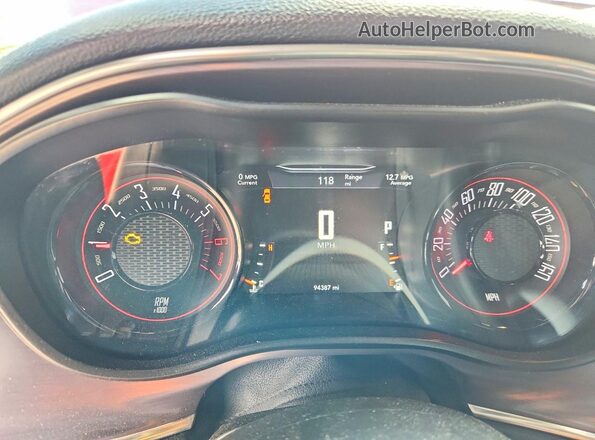 2C3CDZBT5GH214067 2016 DODGE CHALLENGER Двухцветный Вид щитка приборов