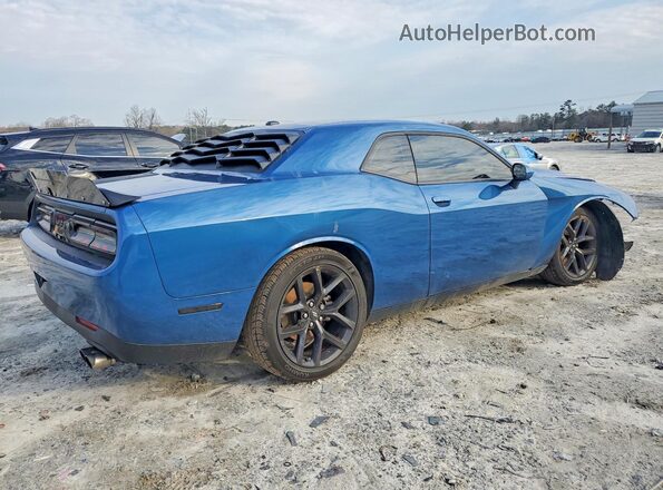 2C3CDZBT5MH660425 2021 DODGE CHALLENGER Синий Задняя правая четверть