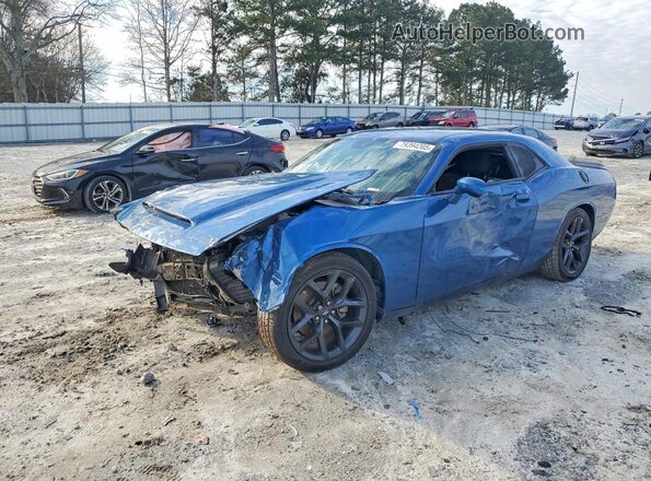 2C3CDZBT5MH660425 2021 DODGE CHALLENGER Синий Передняя левая четверть