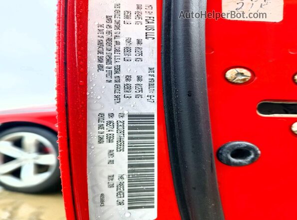 2C3CDZBT7HH658326 2017 DODGE CHALLENGER Красный Вид подкапотного пространства