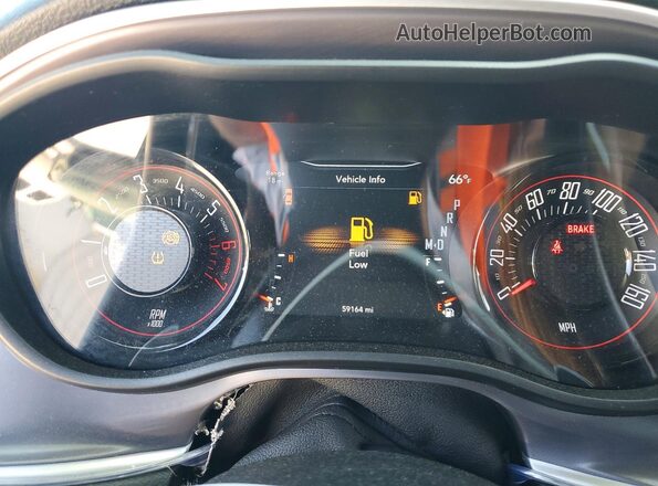 2C3CDZBTXKH652379 2019 DODGE CHALLENGER Серый Вид щитка приборов