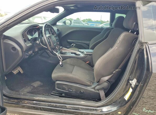 2C3CDZBTXKH751946 2019 DODGE CHALLENGER Black Widok wnętrza z przodu