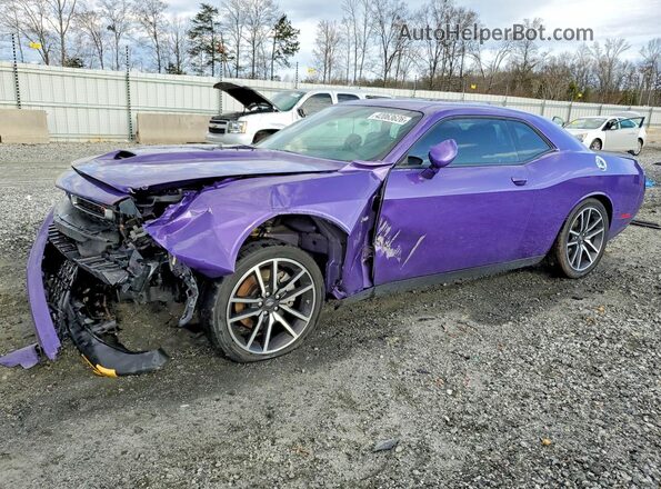 2C3CDZBTXPH668587 2023 DODGE CHALLENGER Фиолетовый Передняя левая четверть