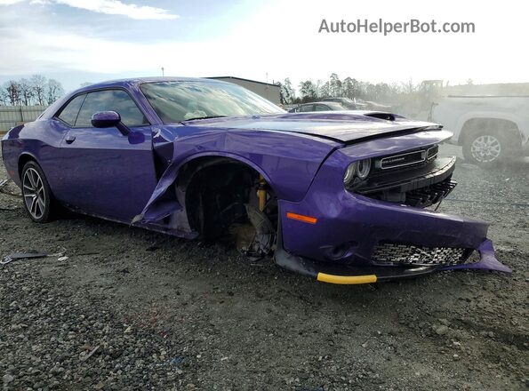 2C3CDZBTXPH668587 2023 DODGE CHALLENGER Фиолетовый Передняя правая четверть