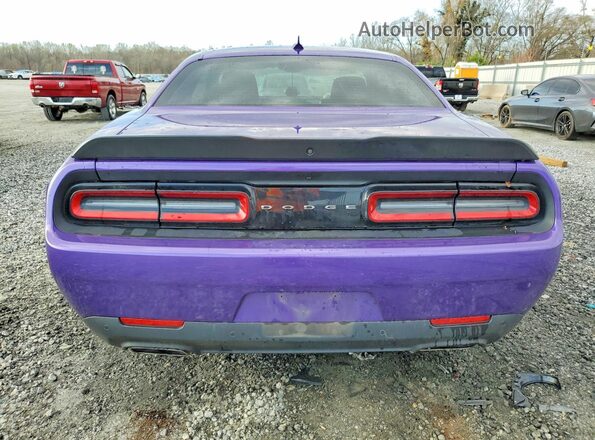 2C3CDZBTXPH668587 2023 DODGE CHALLENGER Фиолетовый Вид сзади