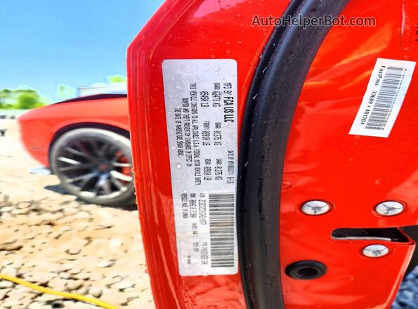 2C3CDZC91GH314377 2016 DODGE CHALLENGER Оранжевый Вид наклейки с VIN-кодом