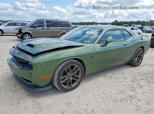 2C3CDZC96PH633757 2023 DODGE CHALLENGER Green წინა მარცხენა ხედი სამი მეოთხედიდან
