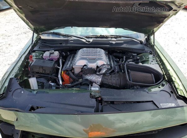 2C3CDZC96PH633757 2023 DODGE CHALLENGER Green ძრავის განყოფილების ხედი