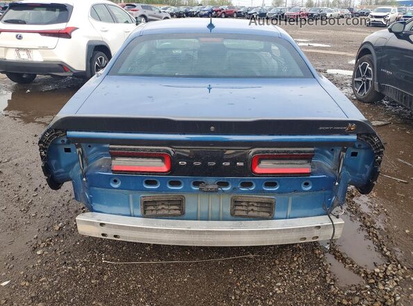 2C3CDZFJ0MH583780 2021 DODGE CHALLENGER Blue Widok z tyłu