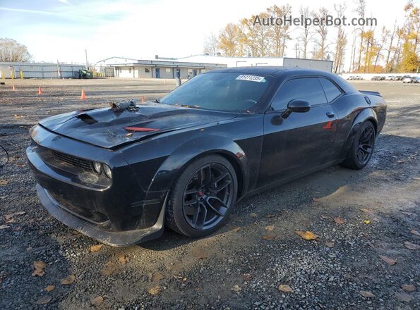 2C3CDZFJ0MH680526 2021 DODGE CHALLENGER Черный Передняя левая четверть