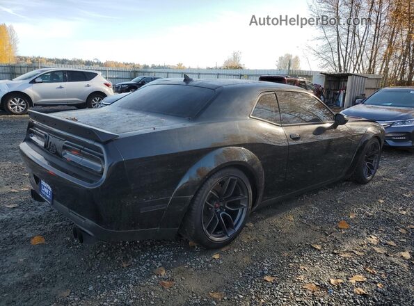 2C3CDZFJ0MH680526 2021 DODGE CHALLENGER Черный Задняя правая четверть