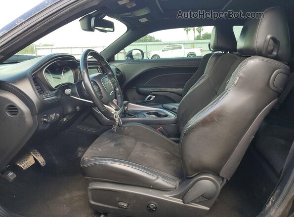 2C3CDZFJ1MH594173 2021 DODGE CHALLENGER Black წინა სალონის ხედი