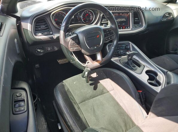 2C3CDZFJ1MH594173 2021 DODGE CHALLENGER Black წინა პანელის ხედი