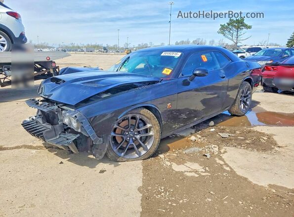 2C3CDZFJ1PH658586 2023 DODGE CHALLENGER Черный Передняя левая четверть