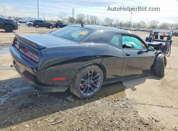 2C3CDZFJ1PH658586 2023 DODGE CHALLENGER Черный Задняя правая четверть
