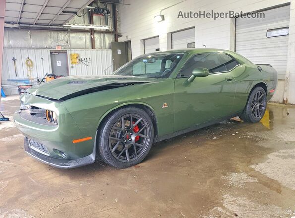 2C3CDZFJ2JH334604 2018 DODGE CHALLENGER Green Передня ліва чверть