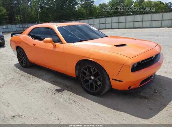 2C3CDZFJ3GH255502 2016 DODGE CHALLENGER Оранжевый Передняя правая четверть
